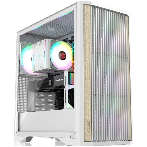 Компьютерный корпус без блока питания/Case Raijintek AGOS MAX-MS4, Midi-Tower, TG, 4x140мм ARGb, 2xUSB 3.0 + 1xUSB Type-C, E-ATX, ATX, mATX, mITX белый