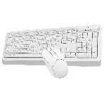Комплект клавиатура+мышь A4Tech FStyler FG1012 беспроводной, USB, 1200 DPI, белый