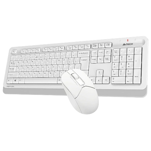 Комплект клавиатура+мышь A4Tech FStyler FG1012 беспроводной, USB, 1200 DPI, белый