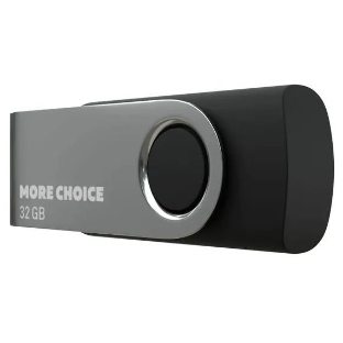 Флешка USB More Choice MF32-4 32Gb, USB 2.0, R/W 30/10, черный