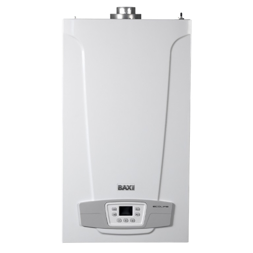 Котел газовый BAXI ECO LIFE 1.24F настен, 24 кВт, одноконтурный, с закрыт. кам. сгор.