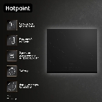 Индукционная варочная панель Hotpoint HB 1560S BF, независимая, черный