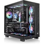 Компьютерный корпус Thermaltake View 380 XL TG ARGB черный без БП E-ATX 2x120мм 2xUSB3.0 audio bott PSU