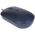 Мышь проводная Lenovo 540 синий, 2400 dpi, USB-C, кнопки - 4
