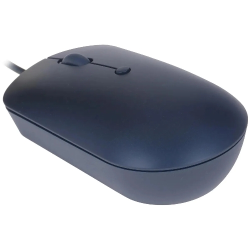 Мышь проводная Lenovo 540 синий, 2400 dpi, USB-C, кнопки - 4