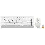 Комплект клавиатура+мышь A4Tech FStyler FG1012 беспроводной, USB, 1200 DPI, белый