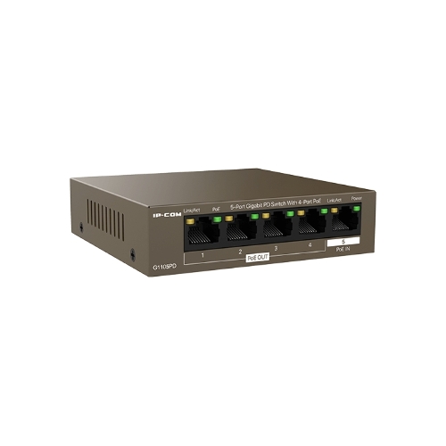 Коммутатор гигабитный IP-COM G1105PD-5-портовый PD с 4 портами PoE