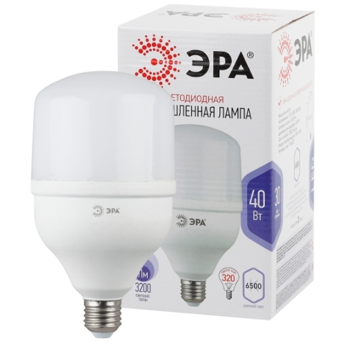 Лампа светодиодная ЭРА STD LED POWER T120-40W-6500-E27 высокомощная
