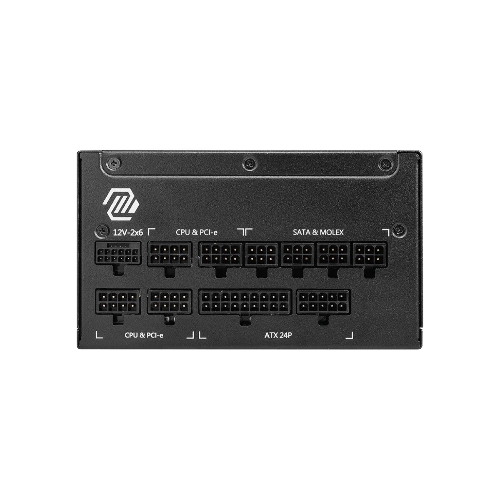 Блок питания MSI MAG A1250GL PCIE5, 1250W, 80 PLUS Gold, полностью модульный, ATX 3.0, PCIE5
