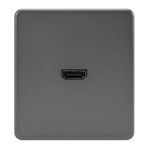 Розетка Kranz ROUND HDMI с/у титан