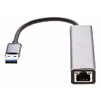 Переходник VCOM USB 3.0 -->RJ-45 1000Mbps+3 USB3.0, Aluminum Shell, 0.2м DH312A