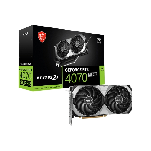 Видеокарта MSI RTX4070 SUPER 12G VENTUS 2X OC NV RTX4070 Super 12Gb PCI-E4.0 192bit GDDR6X 2610/21