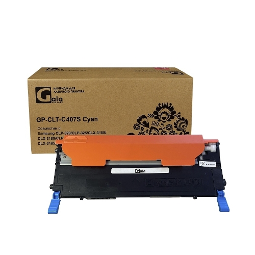 Картридж лазерный GalaPrint GP-CLT-C407S голубой (1000 стр) для Samsung CLP-320/CLP-325/CLX-3185/CLX-3180/CLP-325W/CLP-320N/CLX-3185N/CLX-3185FN/CLX-3185W