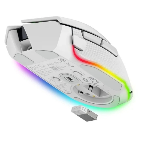 Мышь беспроводная/проводная Razer Basilisk V3 Pro 35K белый, 35000 dpi, радиоканал, Bluetooth, USB, кнопки - 11