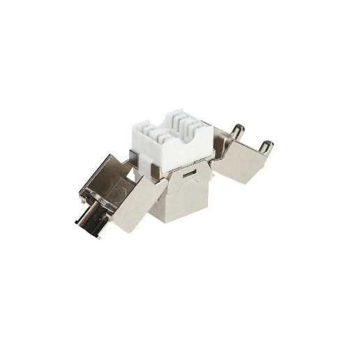 Модуль Keystone Rexant (02-0361), Jack RJ-45(8P8C), FTP экранированный, CAT 6A, тип 180 градусов, самозажимной PRO
