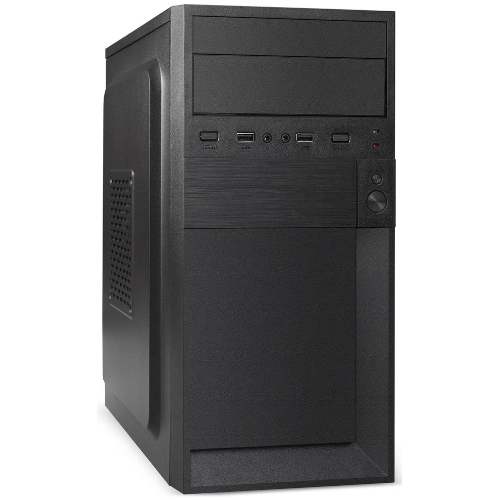 Компьютерный корпус Minitower ExeGate BAA-105-01-UNS500 (mATX, БП UNS500 с вент. 12см, 2*USB, аудио, черный)