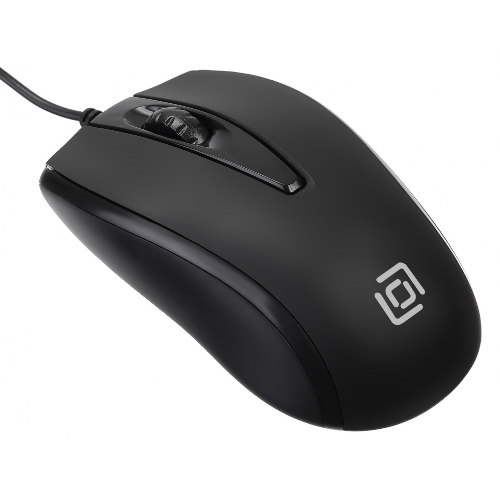 Мышь проводная Oklick 325M черный, 1000 dpi, USB, кнопки - 3