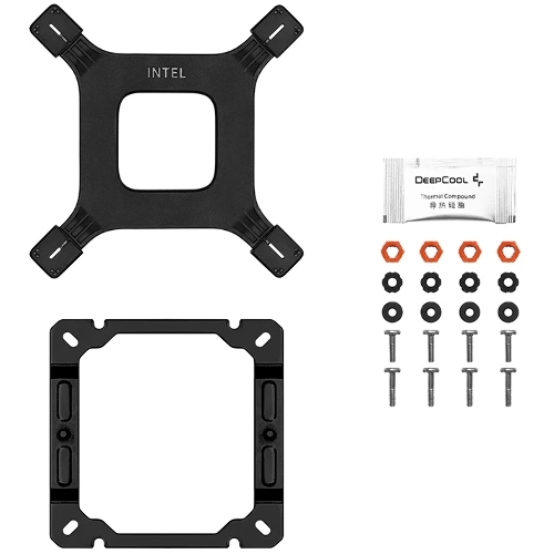 Кулер для процессора DEEPCOOL AG500 BK ARGb V2 черный 120мм алюминий+медь 1900rpm 29.4db 40pin 240W 160мм