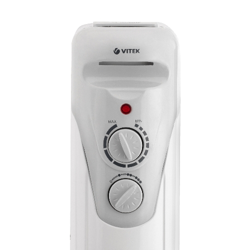 Масляный обогреватель Vitek VT-1708 W (7 секций) белый, 1500 Вт, 20 м2, термостат