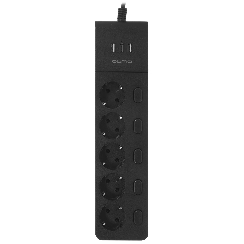 Сетевой фильтр QUMO Power Bar PRO 6SP4U (P-0006), черный