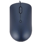 Мышь проводная Lenovo 540 синий, 2400 dpi, USB-C, кнопки - 4