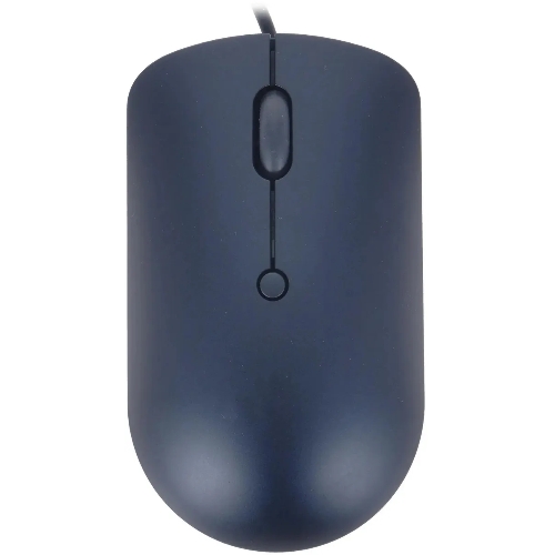 Мышь проводная Lenovo 540 синий, 2400 dpi, USB-C, кнопки - 4