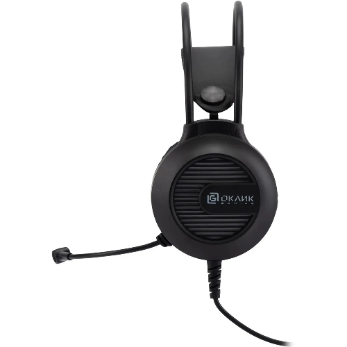 Гарнитура Oklick HS-L300G чёрный, проводная, 3.5 мм, подсветка