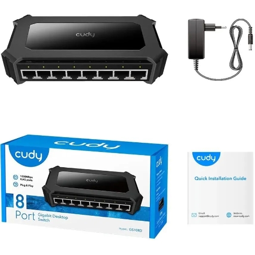 Коммутатор Cudy GS108D, 8×1 Гбит/с