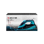 Утюг BRAYER BR4019 голубой/черный, 2400 Вт, 25 г/мин, 140 г/мин, 320 мл