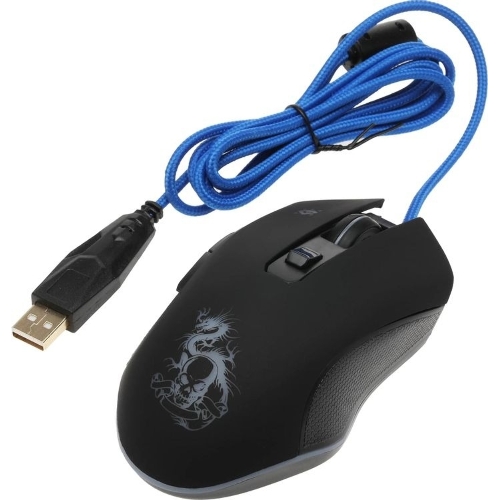 Мышь проводная Defender Sky Dragon GM-090L черный, 3200 dpi, USB, кнопки - 6