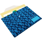 Конверт на кнопке Silwerhof FABRIC A4 пластик 0.25мм