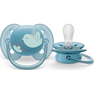 Пустышка Philips Avent ultra soft, птичка, 6-18 мес., 1 шт.