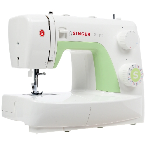 Швейная машина Singer Simple 3229 белый, электромеханическая, вертикальный качающийся, 29 операций, петля полуавтомат