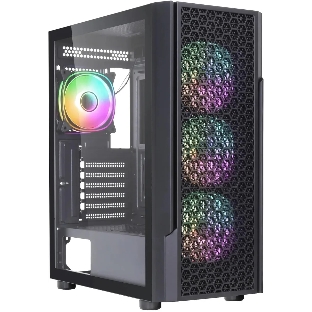 Компьютерный корпус Accord 3312 черный без БП ATX 2xUSB2.0 1xUSB3.0 audio bott PSU