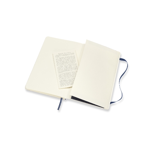 Блокнот Moleskine CLASSIC SOFT QP616B20 Large 130х210 мм, 192 страниц, линейка, мягкая обложка, синий сапфир