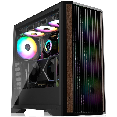 Компьютерный корпус без блока питания Case Raijintek AGOS MAX-MS4, Midi-Tower, TG, 4x140мм ARGB, 2xUSB 3.0 + 1xUSB Type-C, E-ATX, ATX, mATX, mITX черный