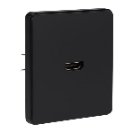 Розетка Kranz ROUND HDMI с/у оникс