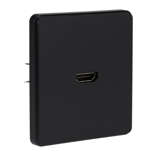 Розетка Kranz ROUND HDMI с/у оникс