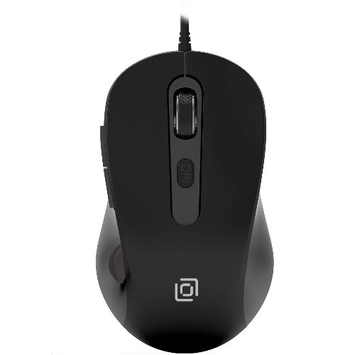 Мышь проводная Oklick 211M черный, 2400 dpi, USB, кнопки - 6