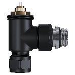 Набор термостатический угловой Royal Thermo Design Pro 15мм М30х1,5 черный