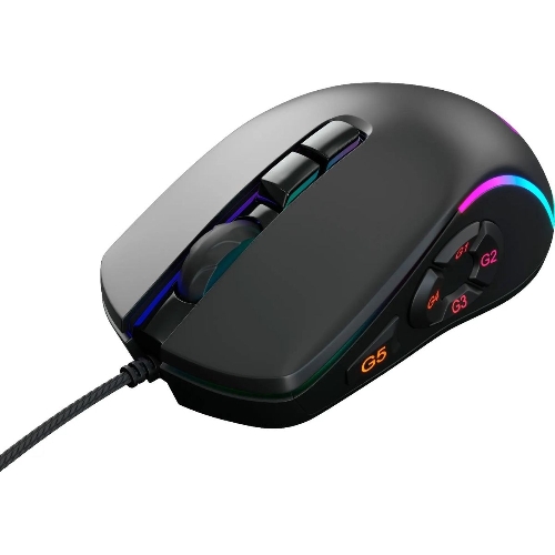 Мышь проводная GMNG XM003 черный, 32000 dpi, USB, кнопки - 10