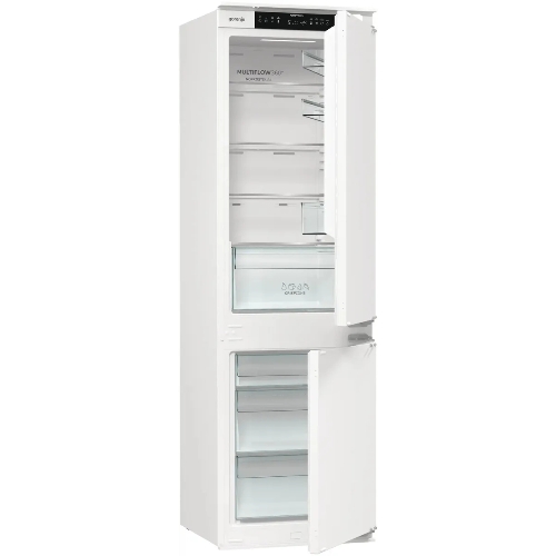 Встраиваемый холодильник Gorenje NRKI517141 белый двухкамерный 175/68 л морозилка снизу, No Frost