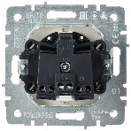 Розетка 1-местная IEK BRITE РСбш10-3-БрБ (BR-R16-16-K01) с заземлением, с защитными шторками и крышкой, 16А, IP20, белый