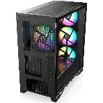 Компьютерный корпус без блока питания Case Raijintek AGOS MAX-MS4, Midi-Tower, TG, 4x140мм ARGB, 2xUSB 3.0 + 1xUSB Type-C, E-ATX, ATX, mATX, mITX черный