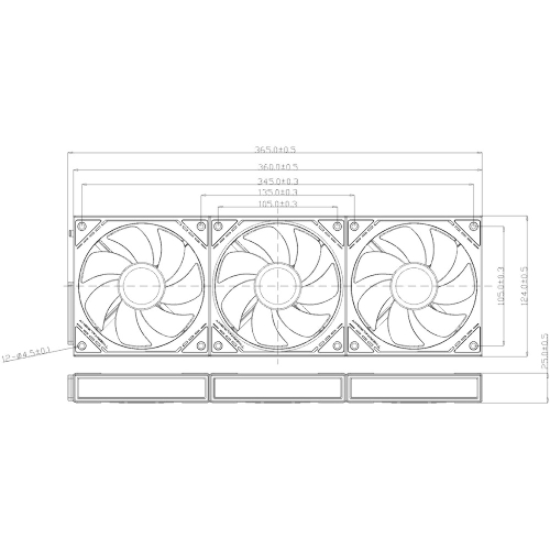 Кулер для корпуса Thermalright TL-M12QRW Reverse (124x120x25mm, 4-pin PWM, ARGB, 47.6CFM, 23.2dBA, 1500RPM, White)