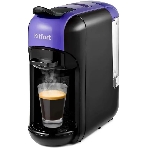 Кофемашина Kitfort КТ-7105-1 1450Вт черный/фиолетовый