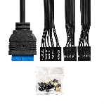 Компьютерный корпус Minitower ExeGate BAA-303MU-UNS400 (mATX, БП UNS400 с вент. 12см, 2*USB+1*USB 3.0, HD Audio, черный)