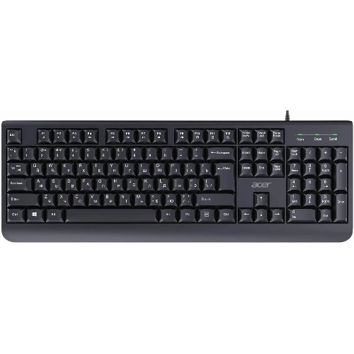 Клавиатура Acer OKW400 проводная, USB Type-A, черный