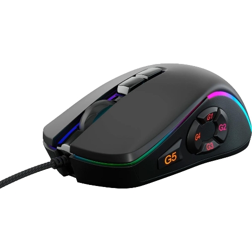 Мышь проводная GMNG XM003 черный, 32000 dpi, USB, кнопки - 10