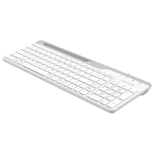 Клавиатура проводная A4Tech Fstyler FK25, USB, белый/серый